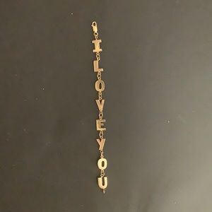 COPY - Gold ‘I Love You’ bracelet